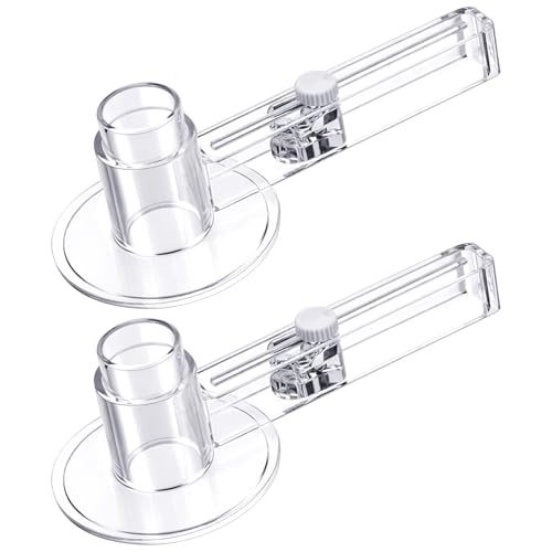 Lanties 2 Pack 58 mm/2.25 Inch Clear Circle Paper Cutter Button Maker Tools Adjustable Round Circular Cutter for Art DIY Crafts, 70-210mm