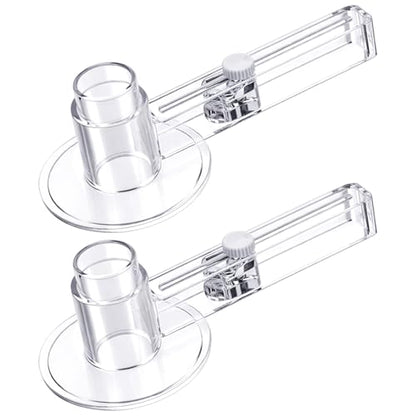 Lanties 2 Pack 58 mm/2.25 Inch Clear Circle Paper Cutter Button Maker Tools Adjustable Round Circular Cutter for Art DIY Crafts, 70-210mm