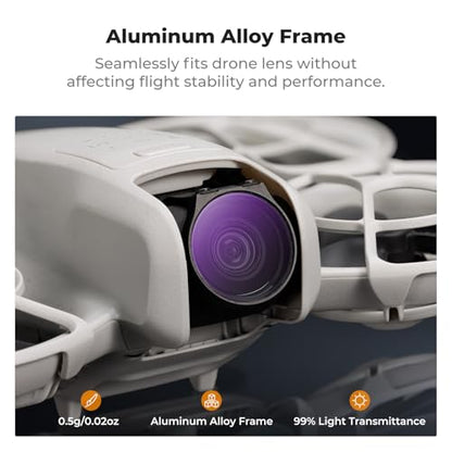 K&F CONCEPT ND & CPL Filter Set Compatible with DJI NEO, ND8 - style: CPL+ND8+ND16