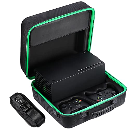 Hard Carrying Case Compatible with Xbox Series X, Controller, Accessories