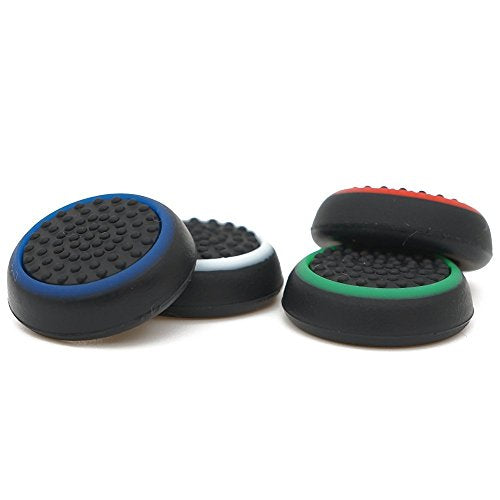 16 Pieces Silicone Noctilucent Thumb Grip Caps Controller Joystick Cap Covers for PS-Series, Xbox-Series Analog Stick Caps Replacement