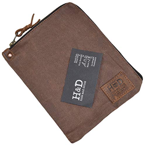 Hide & Drink, Scribbler Case for Notebook Handmade from Waxed Canvas (Honey Bourbon) - color: Honey Bourbon