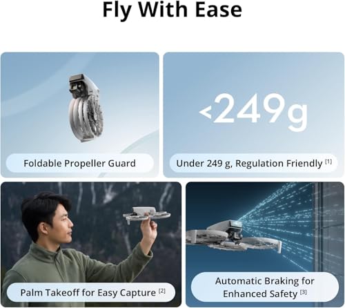 DJI Flip Lightweight and Foldable 4K HDR Camera Drone Bundle