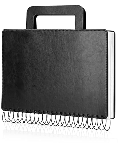 Large Sketchbook,Hardcover Drawing Pad for Adults, 60 Sheets/120 Pages, Black,9x12 - color: Black