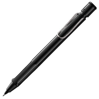 LAMY safari black - Mechanical Pencil with ergonomic grip & body made of robust ASA plastic - ideal for drawing & writing - including LAMY M 41 fine line refill 0.5 mm & eraser tip - color: Black