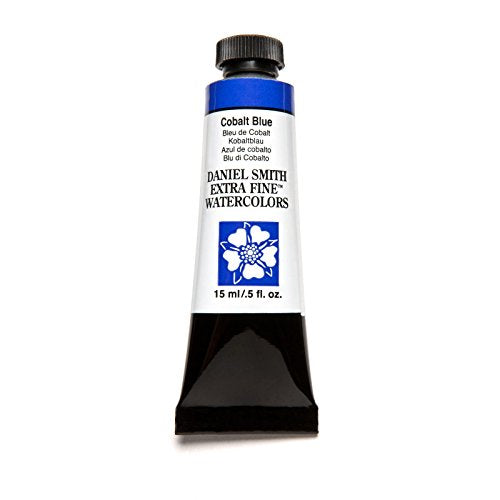Daniel Smith Extra Fine Watercolor 15ml Paint Tube, Cobalt Blue (284600025), 0.5 Fl Oz (Pack of 1) - color: Cobalt Blue