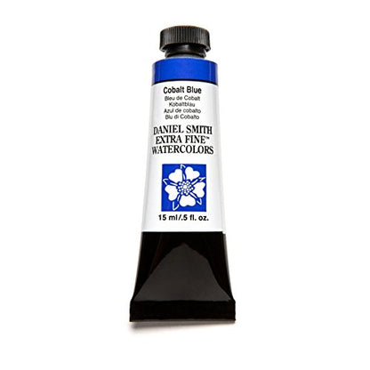 Daniel Smith Extra Fine Watercolor 15ml Paint Tube, Cobalt Blue (284600025), 0.5 Fl Oz (Pack of 1) - color: Cobalt Blue