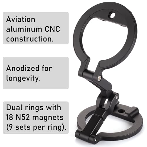 Dual‑Sided Magnetic Phone Holder for iPhone 12‑17, Vlog & Live Broadcast