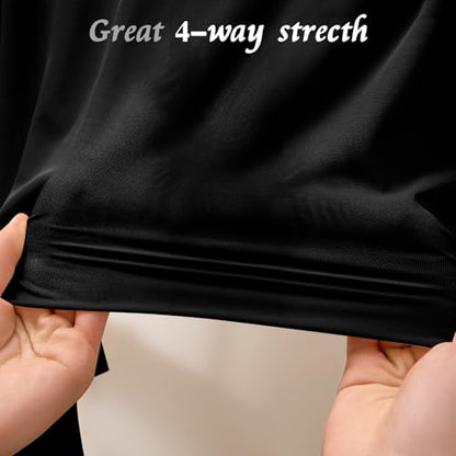 Horbaunal 4-Way Stretch Mesh Fabric by The Yard, Black 1 Yard - color: Black, size: 1 Yard
