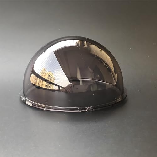 3.3 Inch Small Smoke Colored Dome Cover Waterproof Rainproof Polycarbonate Security CCTV Camera Protective Cover Plexiglass Replacement Camera Lens Cap - color: 85x45mm Smoke