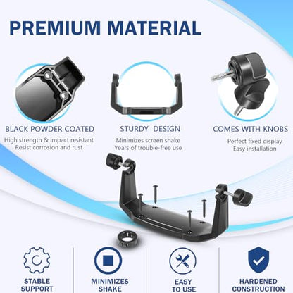 740146-1 Gimbal Bracket Mounting Bracket for Helix-7 Series Fish Finders All Models丨 Comes with Knobs &Mounting Screws丨Solid Hold - style: 740146-1