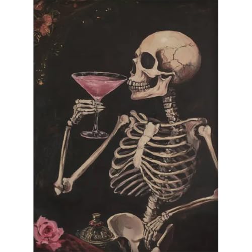 KICHANG Skull Diamond Art Kits for Adult Diamond Painting Kit for Beginner - color: DP04440
