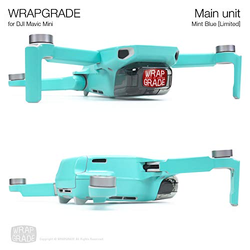 Wrapgrade Skin Compatible with DJI Mavic Mini (Mint Blue) - color: MINT BLUE