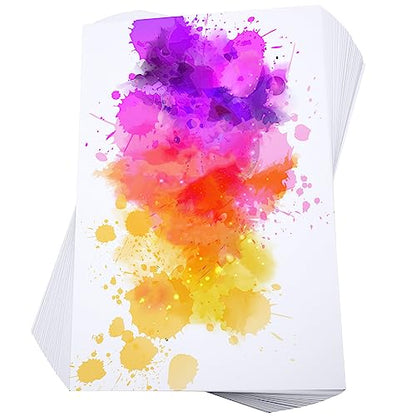 Spiareal 100 Sheets 12 x 18 Inch 100 Sheets Watercolor Paper Bulk 140 Lb - size: 12 x 18 Inch