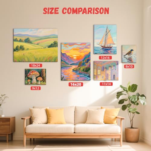 Simetufy 16x20inch 24 Pack Large Painting Canvas Boards Flat Canvas Panels - size: 16"x20"