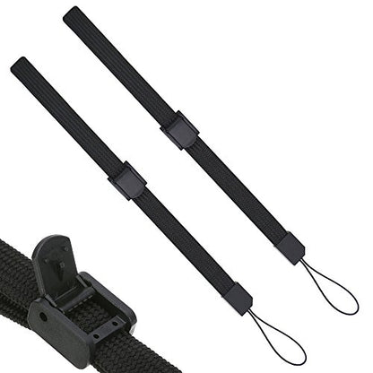Pluxen Adjustable Wrist Strap Lanyard Compatible with Wii Remote Controller Phone Camera - color: 2 Black