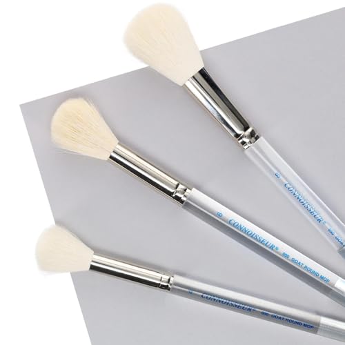 Connoisseur Brush Goat Hair Round Mop #4 - size: #4, style: White Round