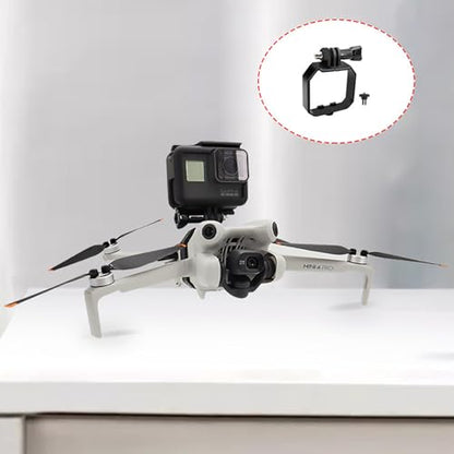 Action Camera Mount Holder, Drone Gimbal Extension Mount Bracket with 1/4" Screw Adapter for DJI Mini 4 Pro/Mini 3/Mini 3 Pro