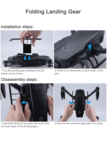 Propeller Guard + Landing Gear for Holy Stone HS720 / HS720E Quick Release Protector Blades Anti-Collision Props Foldable Extended Leg Drone Accessories