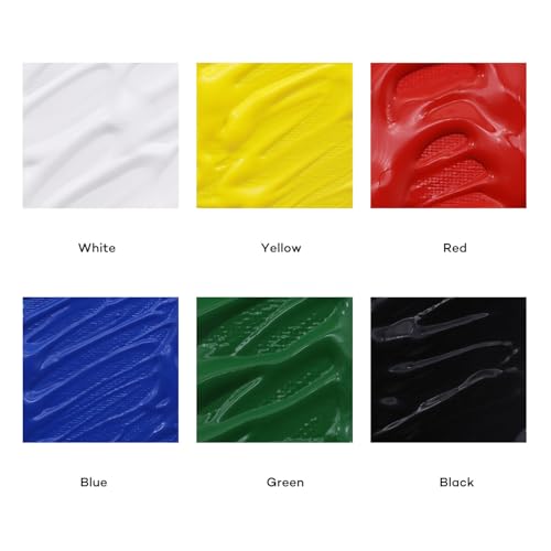 Mont Marte Tempera Paint Set 6pc x 500ml - size: 101.4 Fl Oz (Pack of 1)