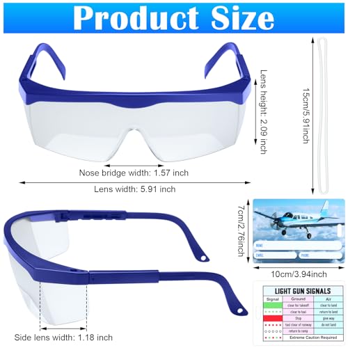 Aviation View Limiting Device Glasses Adjustable - color: Blue