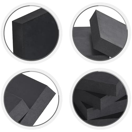 Rubber Blocks Anti-Vibration Hard Pads 2"/ 50mm Square Non-Slip Vibration Damping Mats for HVAC Air Compressor AC Units - 4 PCS 2" x 2" x 1.6" (40mm TH) - size: 1.6"/ 40mm Thickness