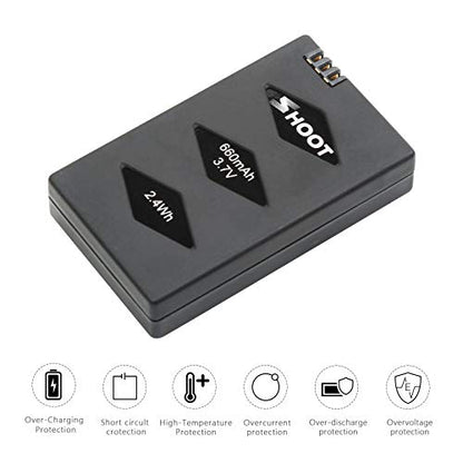 D&F Replacement Battery 3 Pack 660mAh Battery with Rechargeable Charger for Parrot MiniDrone Jumping Sumo,Swing,Mambo,Parrot Mini Drone Rolling Spider