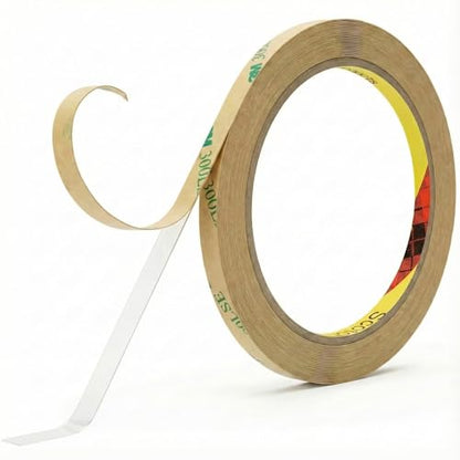 3M 300LSE Double Sided Tape Heavy Duty, 0.25" × 36 Ft Clear Ultra Thin High Strength Automotive Mounting, Waterproof for Car Trim, Mirror, Rv, LED Strips, Electronics Invisible Bonding (0.25" × 36 Ft) - size: 0.25" × 36 Ft