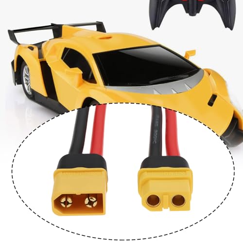 4Pcs XT60 Male Fmale Plug Socket Incl Silicone Cable Coupling for Model Car 15cm 12AWG - size: XT60
