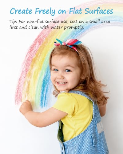 NewFamily Chalk 6pcs Dustless Washable Chalks with Holder for Kids, Safe for Sidewalk, Blackboard, Art Play - style: Basic 6Colors