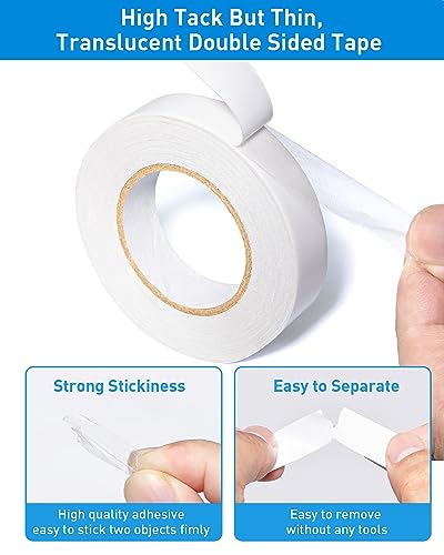3 Rolls Double Sided Tape for Crafts 0.6in by 43-FT - style: 0.6in* 3 Rolls
