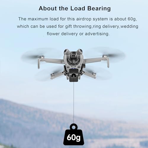 Mini 4 Pro Airdrop System, Quick Release Payload Delivery Transport Device Wedding Drone Fishing Bait Search & Rescue for DJI Mini 4 Pro Drone Accessories