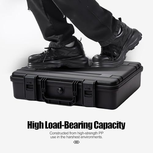 Hard Case for 11-16inch Gaming Laptops & Accessories - Heavy Duty Storage Case with Pull & Pluck Foam Layer Compatible Electronics, Guns, Cameras,Drones, Tools,and Other Gear