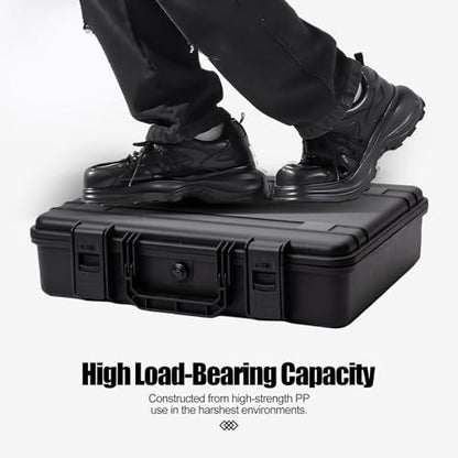 Hard Case for 11-16inch Gaming Laptops & Accessories - Heavy Duty Storage Case with Pull & Pluck Foam Layer Compatible Electronics, Guns, Cameras,Drones, Tools,and Other Gear