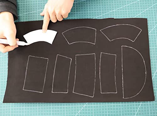 OISAKLD EVA Foam 2mm-10mm 13.7"×39" Craft Foam Sheet 74 kg/m³ Cosplay Foam for Craft Model Cosplay 8mm - color: Black, size: 8mm -Thickness