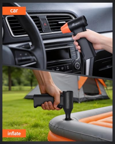 ATEngeus HF600-Pro Compressed Air Duster, 130000RPM Super Power Cordless Electric Air Duster, Rechargeable Handheld Air Blower for PC, Keyboard, Devic