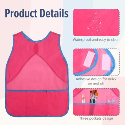 3 Pcs Kids Painting Apron, Waterproof Smocks for Kids