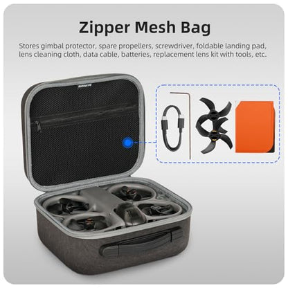 Carrying Case for DJI Avata 360 Accessories, Portable Storage Bag Protective Travel Case for DJI Avata 360 Drone and RC 2 Remote Controller