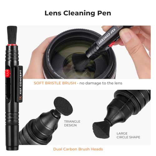 K&F CONCEPT 25 in 1 Camera Pro Cleaning Kit, APS-C Lens and Sensor Cleaner - size: 16mm