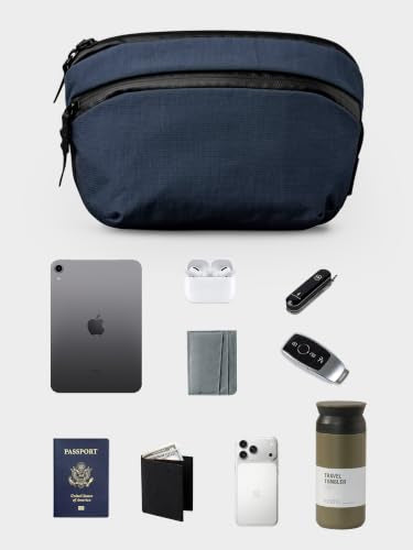 ALPAKA Flight Sling Pro 2.5L Sling Bag with Bottle Holder for Men - color: Moonlight Blue