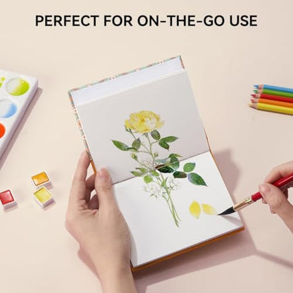 Arrtx Watercolor Journal, 5.35x3.86 Hot Press - size: 5.35x3.86''