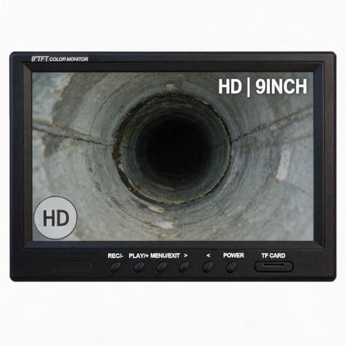 9" High Definition Sewer Camera Screen Replacement Parts with DVR