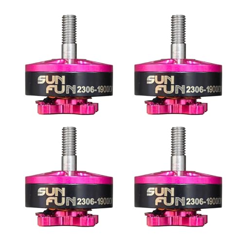 DYS 4PCS SUNFUN 2306 1900KV 6S Brushless Motor for FPV Racing Drone Quadcopter 5inch Freestyle Remote Drone