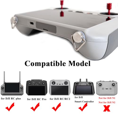 4 Piece Eyehook Screw Replacement for DJI RC 2 Mini Pro Mini 3 Pro Smart Controller Neck Lanyard Shoulder Strap Hook Screw for DJI Drone Remote Controller Accessories Spare Repair Part