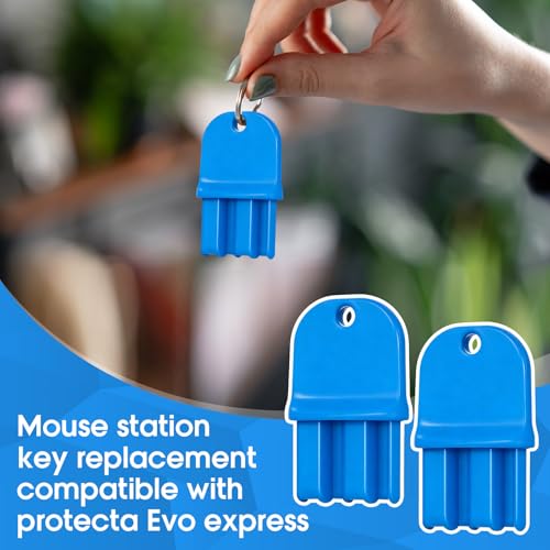 2 Pack Key Compatible with Protecta Evo Express,Bright Blue - color: Bright Blue