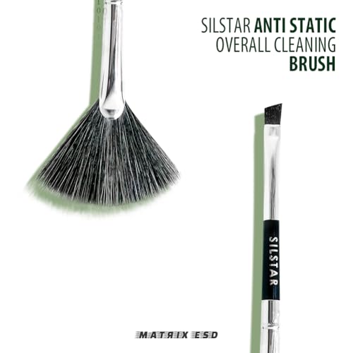 Matrix Anti Static Overall Dual-Action Cleaning Brush -Ideal for Model Kits, Figures, and Intricate Items