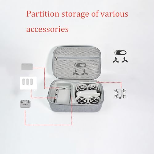 durable hard dji neo case, shockproof dji neo drone case for DJI drone combo, RC-N3 remote controller, batteries and other accessories
