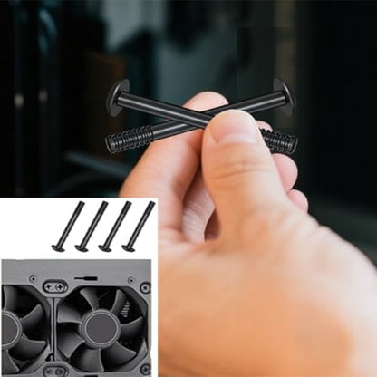 70pcs Fan Mounting Screw Radiator Water-Cooled Exhaust Fixing - size: 32x30mm