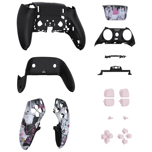 eXtremeRate Full Set Shell Buttons Touchpad Cover Compatible with p s 5 Edge Controller, Lovely Punky Bunny Replacement Decorative Trim Shell Front Back Plates Compatible with p-s-5 Edge Controller - color: Lovely Punky Bunny