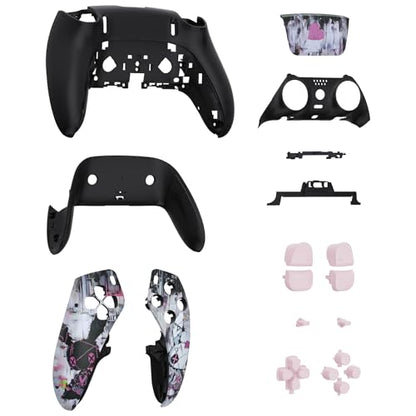 eXtremeRate Full Set Shell Buttons Touchpad Cover Compatible with p s 5 Edge Controller, Lovely Punky Bunny Replacement Decorative Trim Shell Front Back Plates Compatible with p-s-5 Edge Controller - color: Lovely Punky Bunny